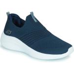 Chaussures Skechers Ultra Flex bleues en caoutchouc vegan à élastiques Pointure 41 avec un talon jusqu'à 3cm pour femme 