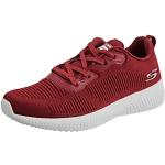 Chaussures de sport Skechers Squad rouges en fil filet Pointure 46 look fashion pour homme 