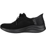 Chaussures de sport Skechers Ultra Flex noires en tissu Pointure 38 look fashion pour femme en promo 