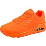 Chaussures de sport Skechers Uno orange en caoutchouc résistantes à l'eau Pointure 36 look fashion pour femme en promo 
