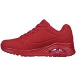 Chaussures de sport Skechers Uno rouges respirantes Pointure 37 look fashion pour femme en promo 
