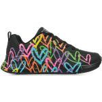 Baskets à lacets de printemps Skechers Uno noires en fibre synthétique à lacets Pointure 41 look casual pour femme 