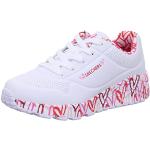 Chaussures de sport Skechers blanches Pointure 34 look fashion pour fille en promo 