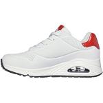 Baskets basses Skechers Uno blanches Pointure 46 look casual pour homme 