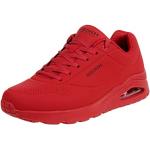 Chaussures de sport Skechers Uno rouges Pointure 42 look fashion pour homme en promo 