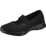 Chaussures de sport Skechers Seager noires en caoutchouc légères Pointure 37,5 look fashion pour femme 
