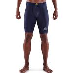 Skins Serie-3 Performance Compression 1/2 Collant-Shorts Pantalon, Bleu Marine, S Homme