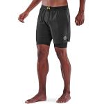 Shorts de running Skins noirs Taille M look fashion pour homme 