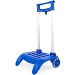 Valises trolley & valises roulettes skpa-t bleues en caoutchouc à roulettes look fashion pour fille 