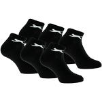 Slazenger 6 paires de chaussettes Sneaker hauteur cheville, excellente qualité de coton (Noir, 39-42)