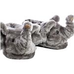 Chaussons peluche SleeperZ gris à motif éléphants Pointure 44 look fashion pour femme 