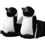 Chaussons peluche SleeperZ noirs à motif pingouins Pointure 36 look fashion pour femme 