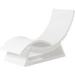 Chaises longues design Slide blanches 