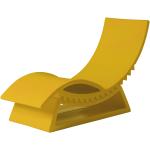 Chaises longues design Slide jaunes 