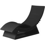Chaises longues design Slide noires 