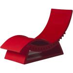 Chaises longues design Slide rouges 