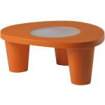 Tables basses Slide orange en verre 