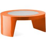 Tables basses Slide orange en verre 