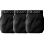 Slips Sloggi noirs en coton éco-responsable en lot de 3 Tailles uniques pour homme 