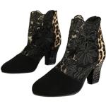 Baskets noires à effet léopard à motif lapins léopard imperméables à bouts pointus Pointure 41 look casual pour femme 