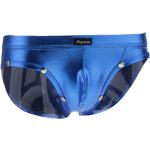 Jockstraps bleus métalliques Taille XXL plus size look fashion pour homme en promo 