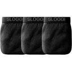 Slips Sloggi noirs en coton éco-responsable en lot de 3 Taille L pour homme 