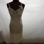 Slips blanc d'ivoire en nylon à motif USA Taille XXS look vintage pour femme 