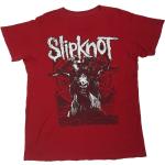 Slipknot Icwa Goats Head Big Center Print Couleur Rouge American Heavy Metal Band T-Shirt Adulte Taille Moyenne À Grande