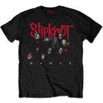 T-shirts à imprimés noirs Slipknot Taille XL look Rock pour homme 