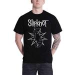 T-shirts à imprimés noirs Slipknot Taille XXL look Rock pour homme 