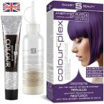 Colorations violet foncé pour cheveux permanentes vegan texture crème pour femme 
