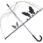 SMATI Parapluie Long Transparent – forme Cloche ; Solide ; Ouverture automatique ; Diamètre=85cm ; Parapluie Femme ; Motif CHIEN