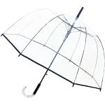 SMATI Parapluie Long Transparent – forme Cloche ; Solide ; Ouverture automatique ; Diamètre=85cm ; Poignée transparente ; Liseré Noir