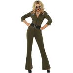 Déguisements d'aviateur Smiffy's verts Top Gun Taille S look fashion 