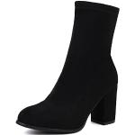Bottines-chaussettes noires Pointure 39 look fashion pour femme 
