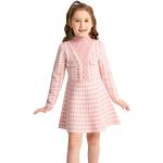 Robes à motifs enfant roses pied de poule à motif poule Taille 2 ans look fashion pour fille de la boutique en ligne Amazon.fr 
