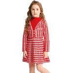 Robes à motifs enfant rouges pied de poule à motif poule Taille 2 ans look fashion pour fille de la boutique en ligne Amazon.fr 