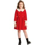 Robes à manches longues rouges à volants look fashion pour fille de la boutique en ligne Amazon.fr 