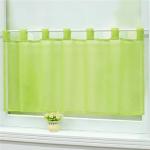 Voilages vert clair en polyester Semi-transparents 45x120 