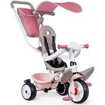 Smoby - Tricycle Baby Balade Plus Rose - Vélo Evolutif Enfant Dès 10 Mois - Roues Silencieuses - Frein de Parking - 741401