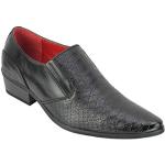 Chaussures casual de soirée Xposed noires en cuir de serpent Pointure 40 avec un talon entre 3 et 5cm look casual pour homme 