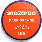 Snazaroo - Peinture Pour Visage et le Corps, Maquillage Pour Visage et Déguisement, Pour Enfants et Adults,Fard 18 ML, Couleur Orange Fonce