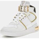 Baskets montantes Guess blanches en cuir synthétique look casual 