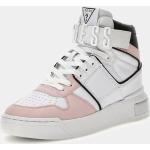 Baskets montantes Guess roses en cuir synthétique look casual 