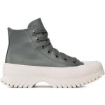 Chaussures casual Converse CTAS grises en cuir synthétique Pointure 37 look casual pour femme en promo 