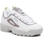 Ugly sneakers de créateur Fila Disruptor blancs en cuir synthétique Pointure 39 pour femme en promo 