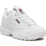 Ugly sneakers de créateur Fila Disruptor blancs en cuir synthétique Pointure 40 pour femme en promo 