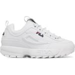 Ugly sneakers de créateur Fila Disruptor blancs en cuir synthétique Pointure 36 pour femme en promo 