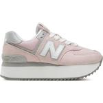 Chaussures de sport New Balance roses en cuir Pointure 40 pour femme en promo 