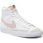 Chaussures de sport Nike Blazer Mid '77 blanches en cuir Pointure 39 pour femme en promo 